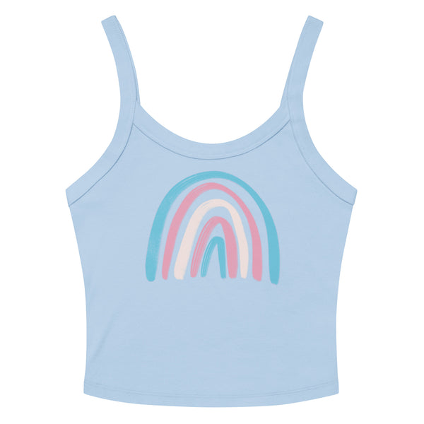 Transgender Rainbow Scoop Neck Tank Top