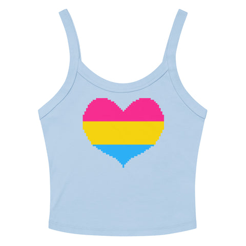 Pansexual Heart Scoop Neck Tank Top