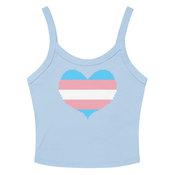 Transgender Heart Scoop Neck Tank Top