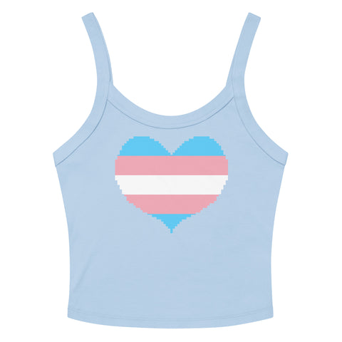 Transgender Heart Scoop Neck Tank Top