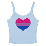 Bisexual Heart Scoop Neck Tank Top