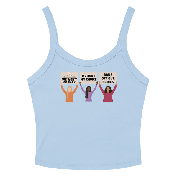 Pro-Choice Protest Scoop Neck Tank Top