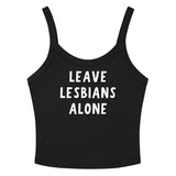 Leave Lesbians Alone (Black & White) Scoop Neck Tank Top