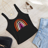 Lesbian Rainbow Scoop Neck Tank Top