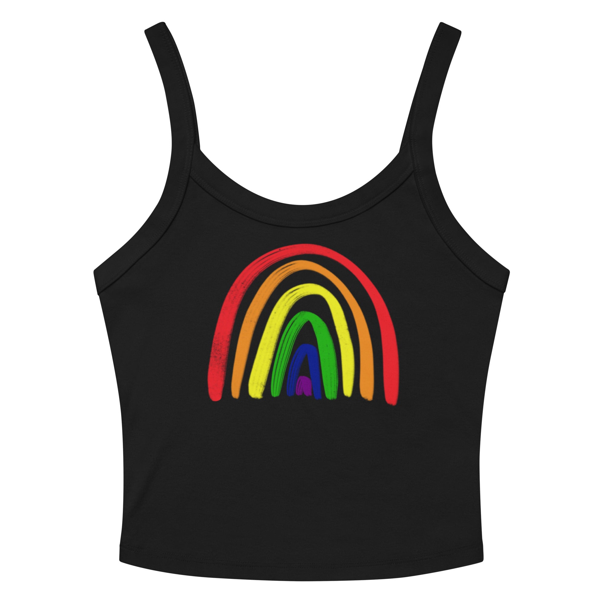 Rainbow Scoop Neck Tank Top