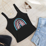 Transgender Rainbow Scoop Neck Tank Top