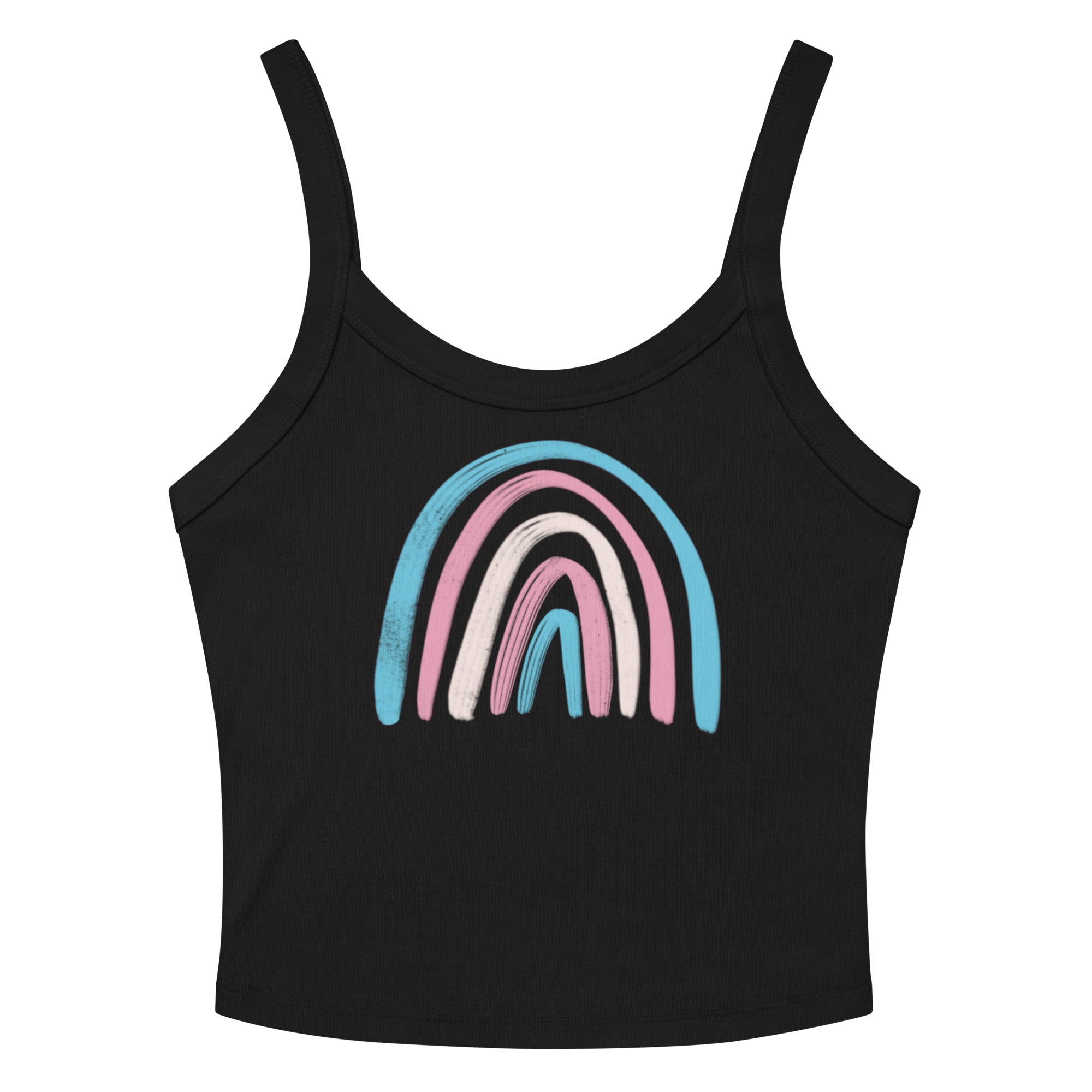 Transgender Rainbow Scoop Neck Tank Top