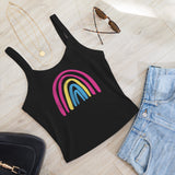 Pansexual Rainbow Scoop Neck Tank Top