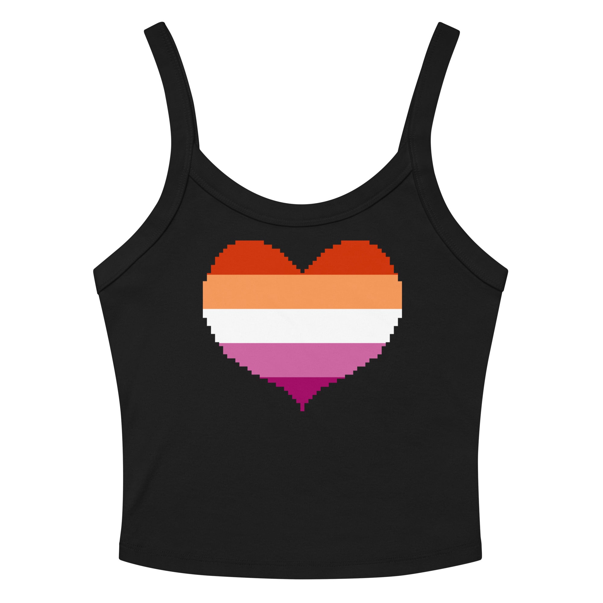 Lesbian Heart Scoop Neck Tank Top