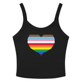 Rainbow Heart Scoop Neck Tank Top