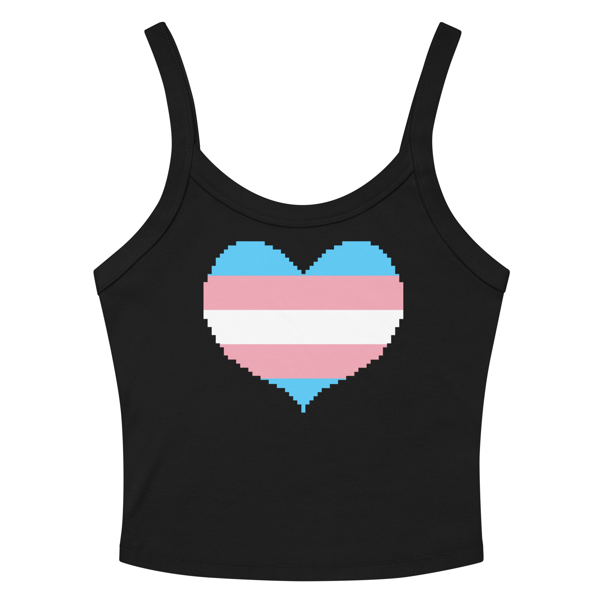 Transgender Heart Scoop Neck Tank Top