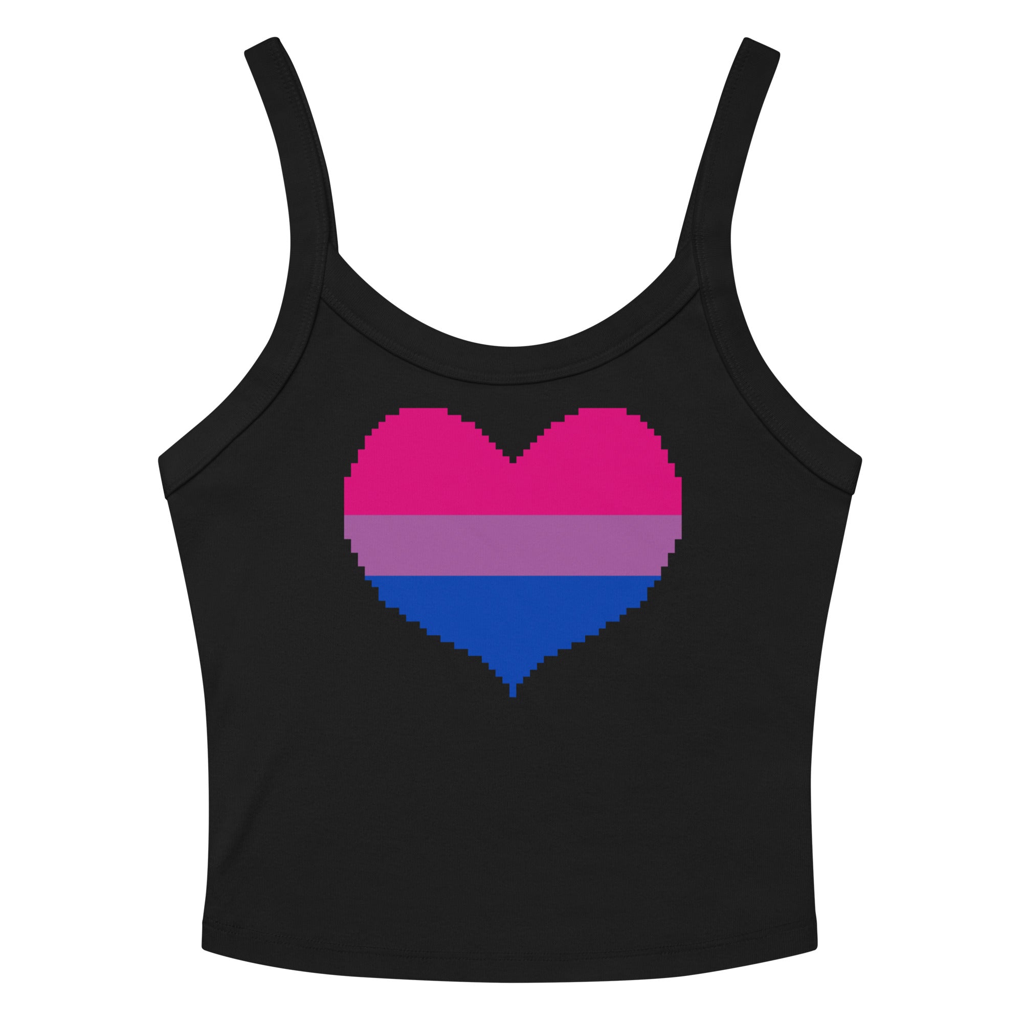 Bisexual Heart Scoop Neck Tank Top