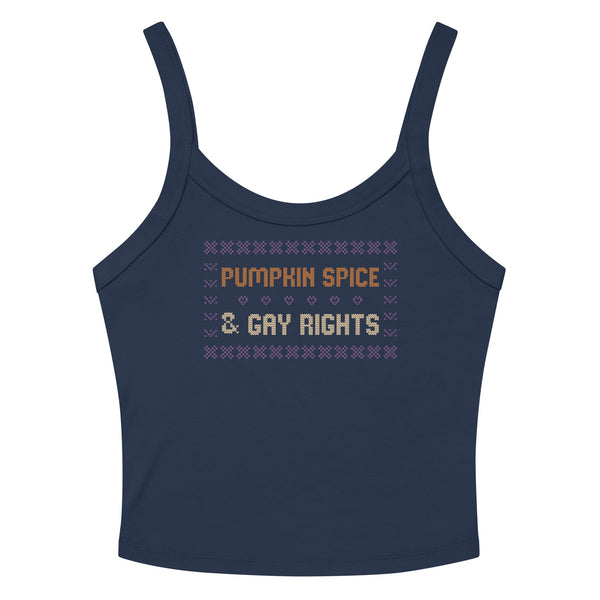 Pumpkin Spice & Gay Rights Scoop Neck Tank Top