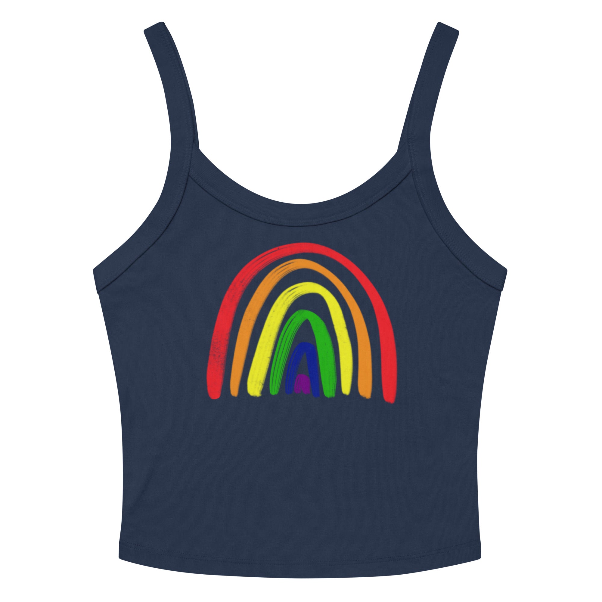 Rainbow Scoop Neck Tank Top