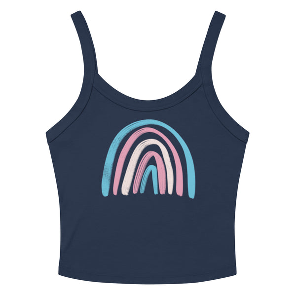 Transgender Rainbow Scoop Neck Tank Top