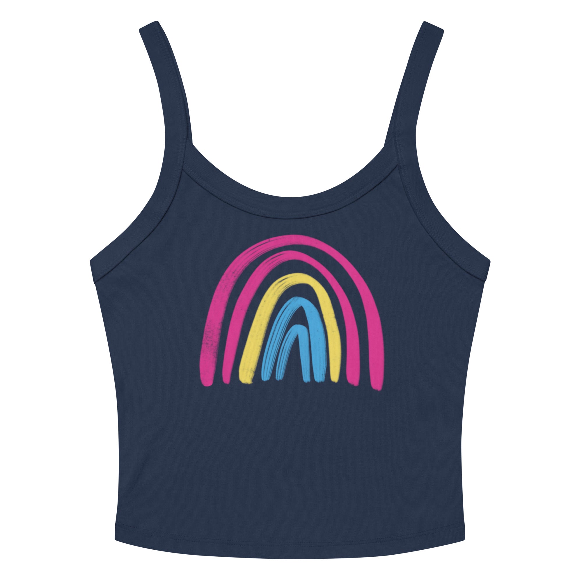 Pansexual Rainbow Scoop Neck Tank Top