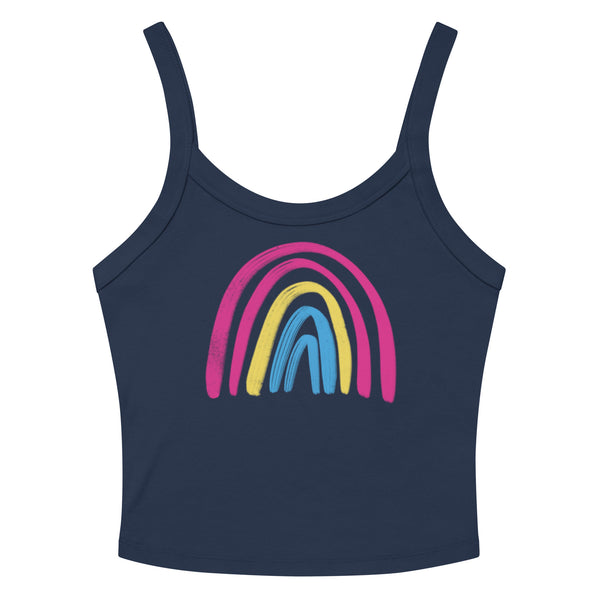 Pansexual Rainbow Scoop Neck Tank Top