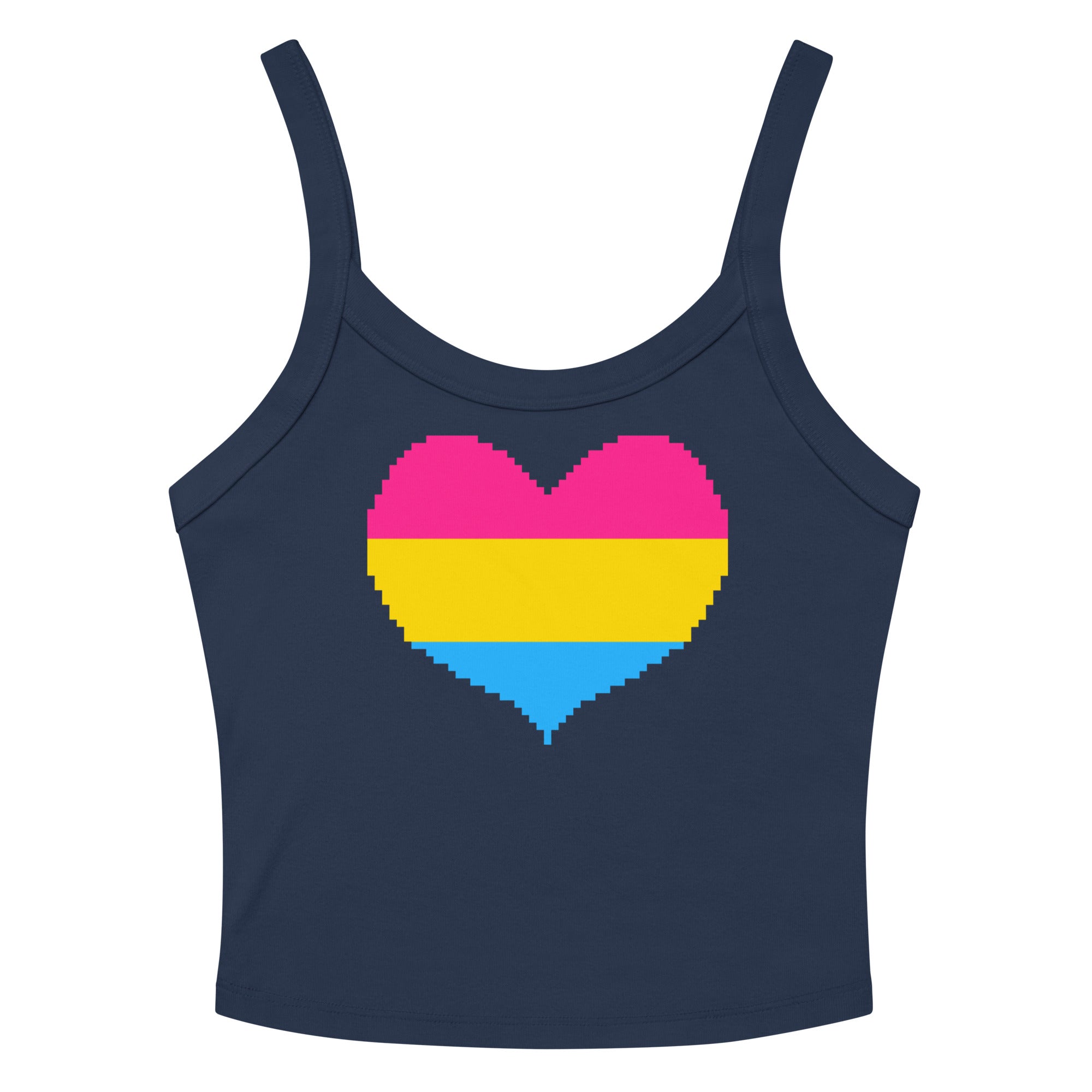 Pansexual Heart Scoop Neck Tank Top