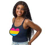 Pansexual Heart Scoop Neck Tank Top