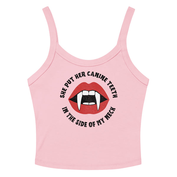 Canine Teeth Scoop Neck Tank Top