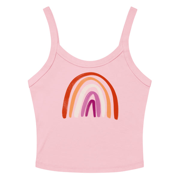 Lesbian Rainbow Scoop Neck Tank Top