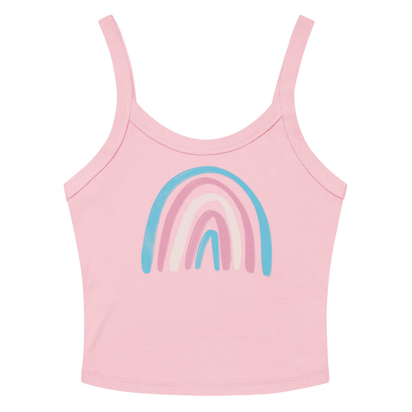 Transgender Rainbow Scoop Neck Tank Top