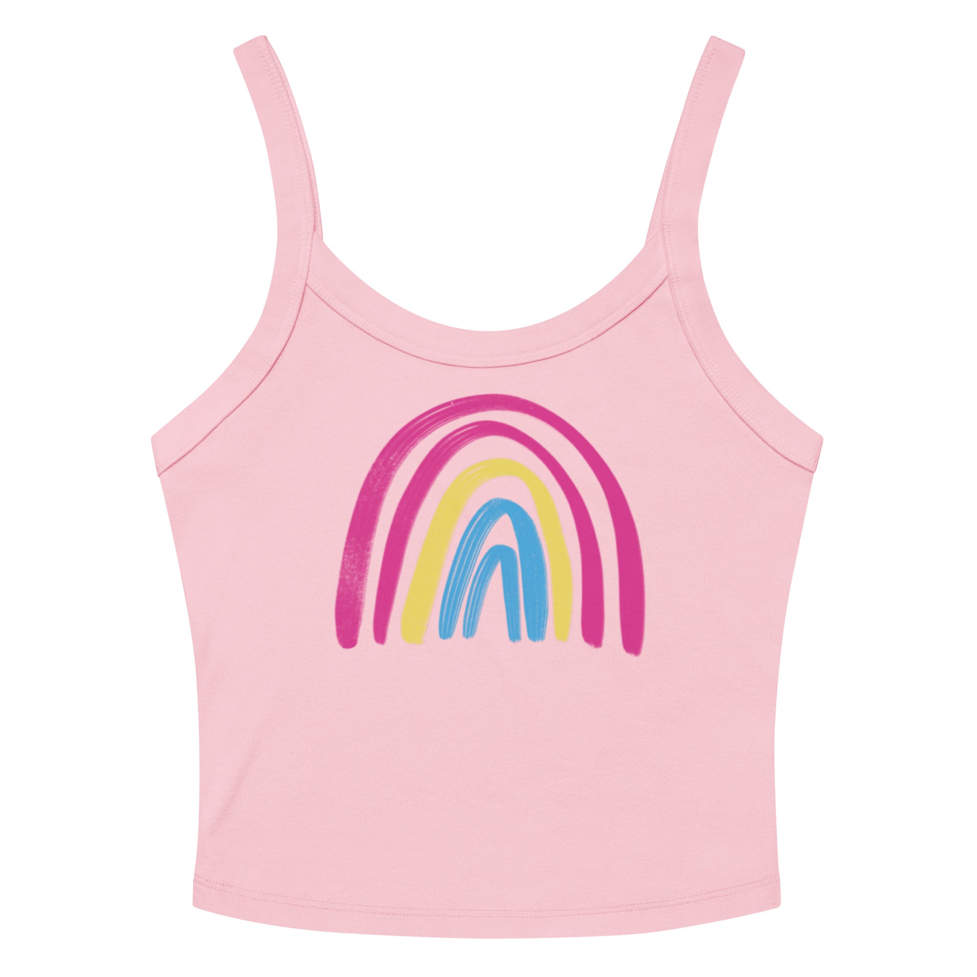 Pansexual Rainbow Scoop Neck Tank Top