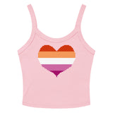 Lesbian Heart Scoop Neck Tank Top