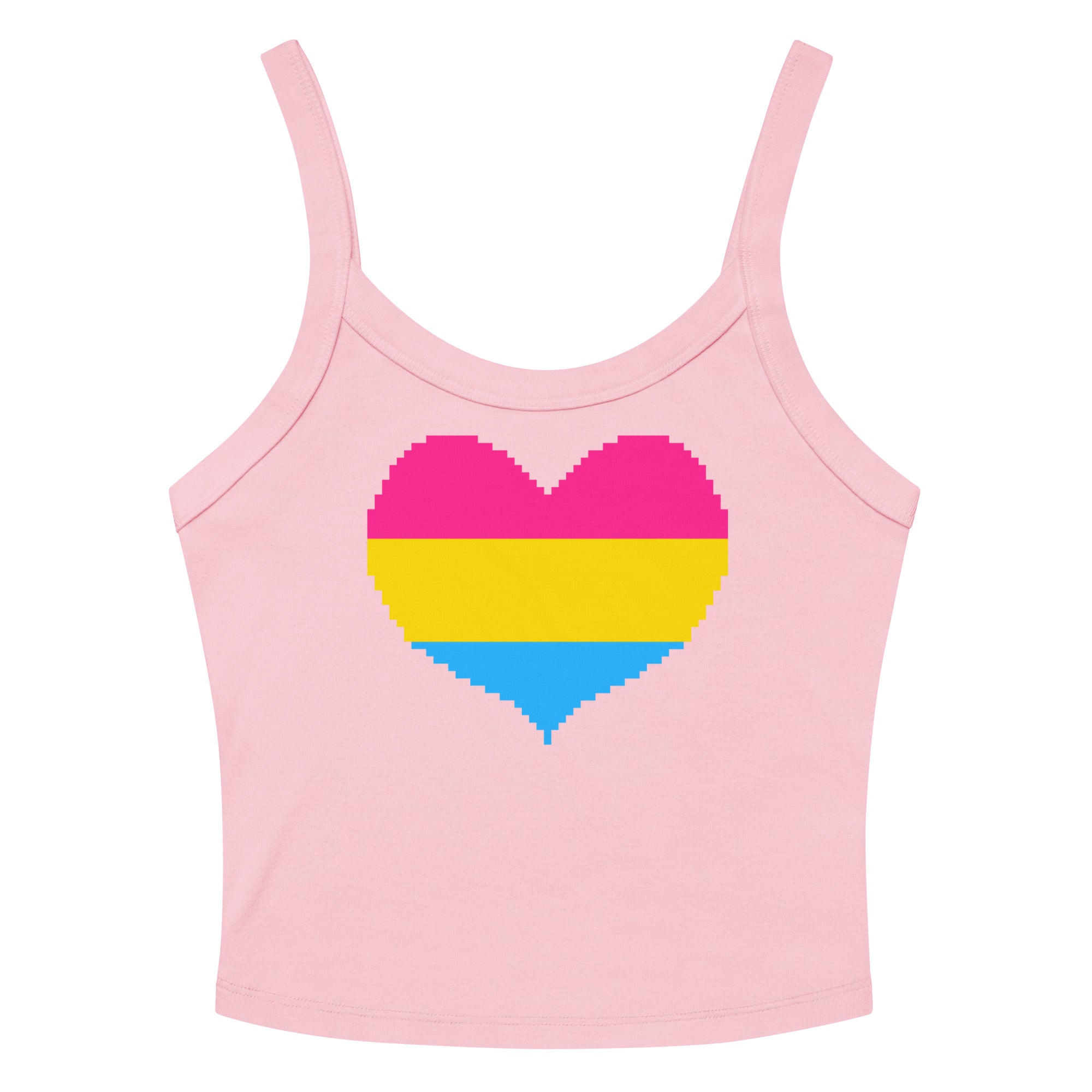 Pansexual Heart Scoop Neck Tank Top