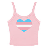 Transgender Heart Scoop Neck Tank Top