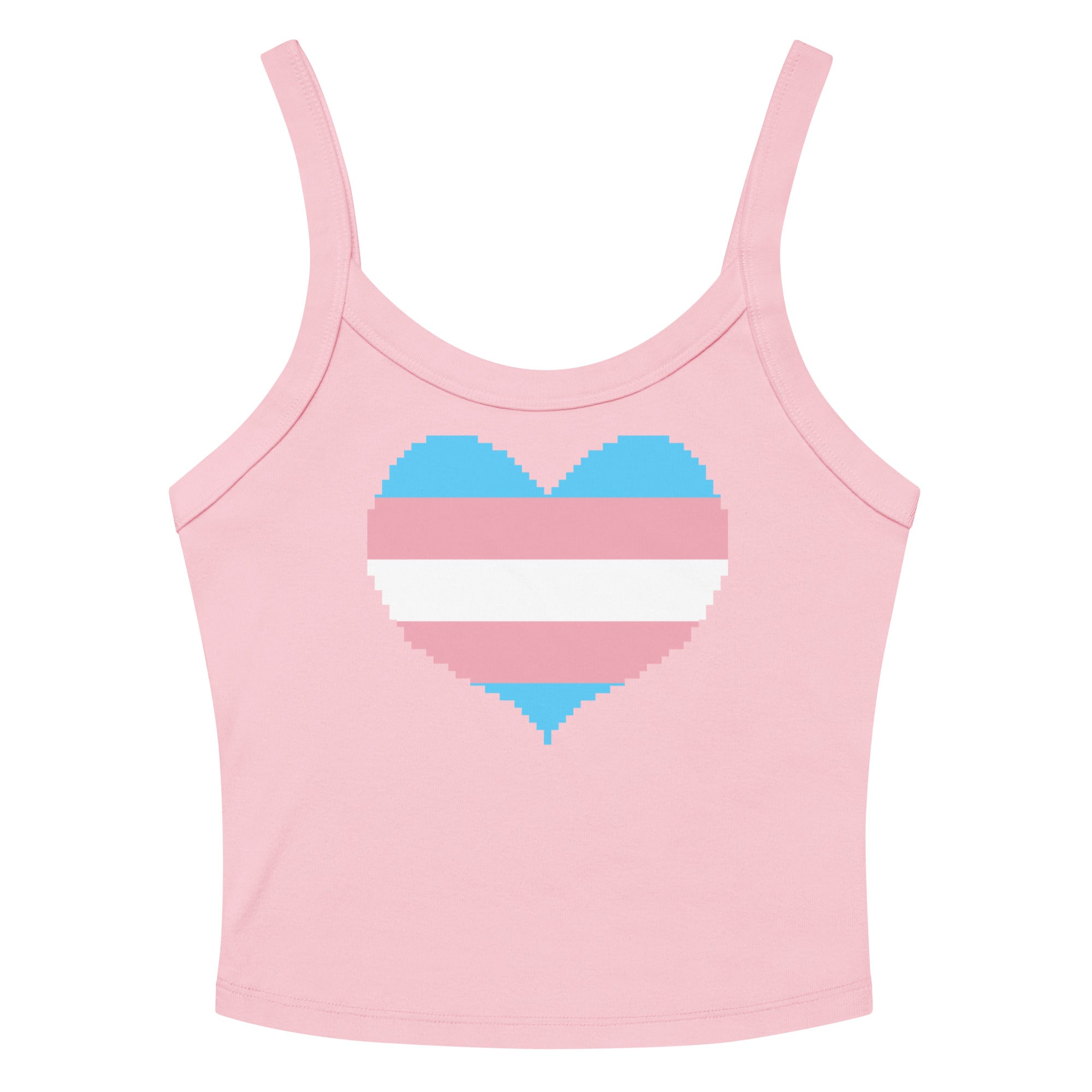 Transgender Heart Scoop Neck Tank Top