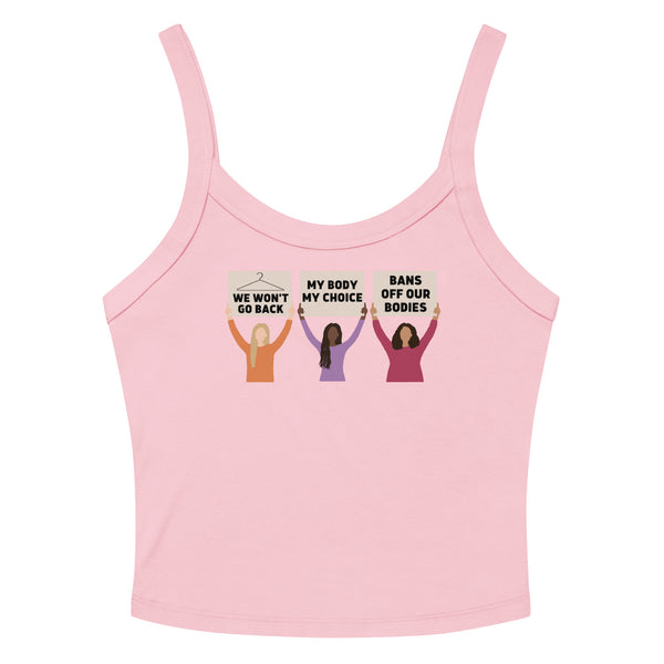 Pro-Choice Protest Scoop Neck Tank Top