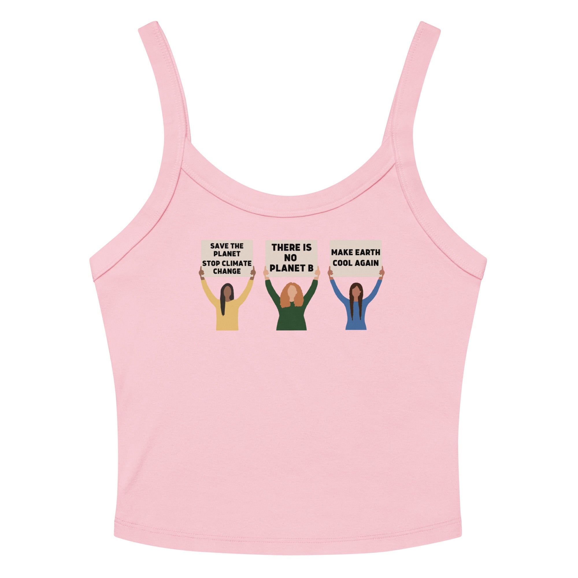 Climate Change Protest Scoop Neck Tank Top