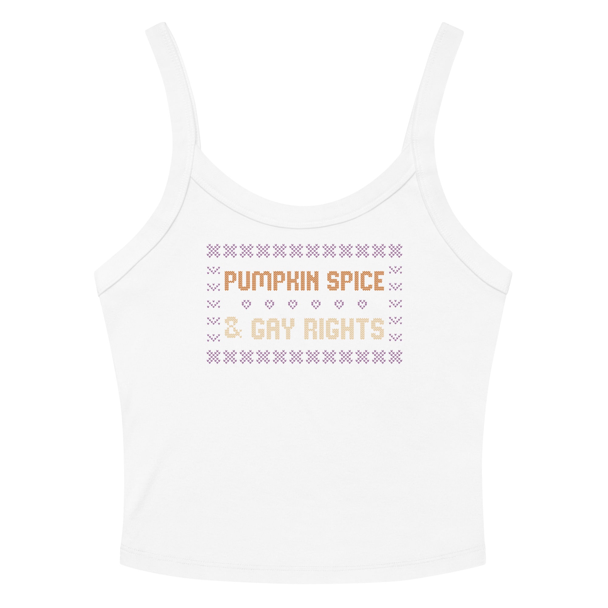 Pumpkin Spice & Gay Rights Scoop Neck Tank Top