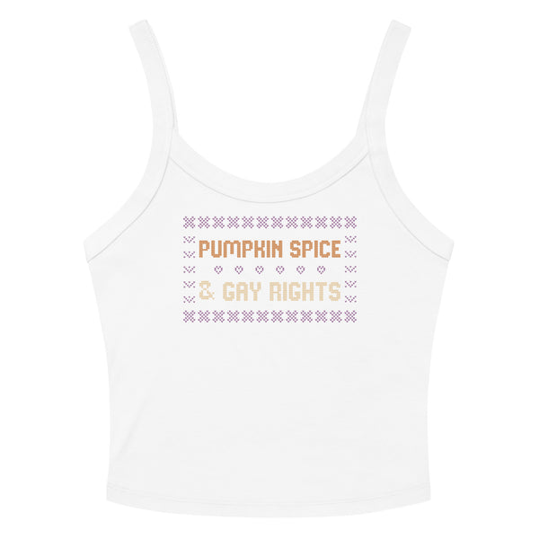 Pumpkin Spice & Gay Rights Scoop Neck Tank Top