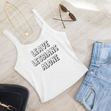 Leave Lesbians Alone (Black & White) Scoop Neck Tank Top