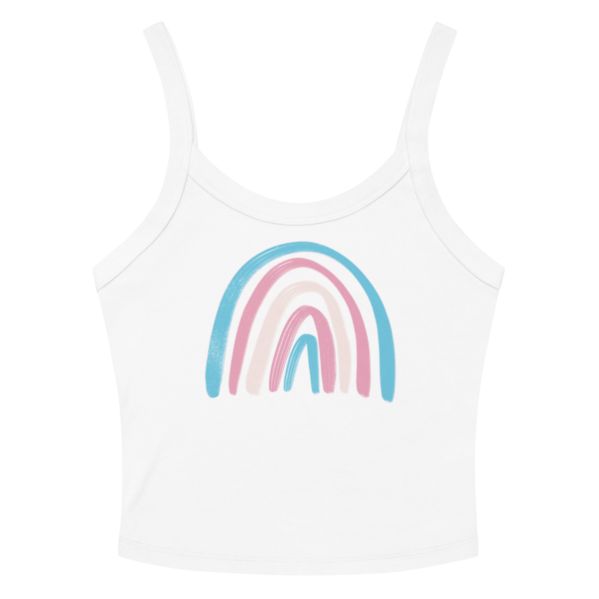 Transgender Rainbow Scoop Neck Tank Top