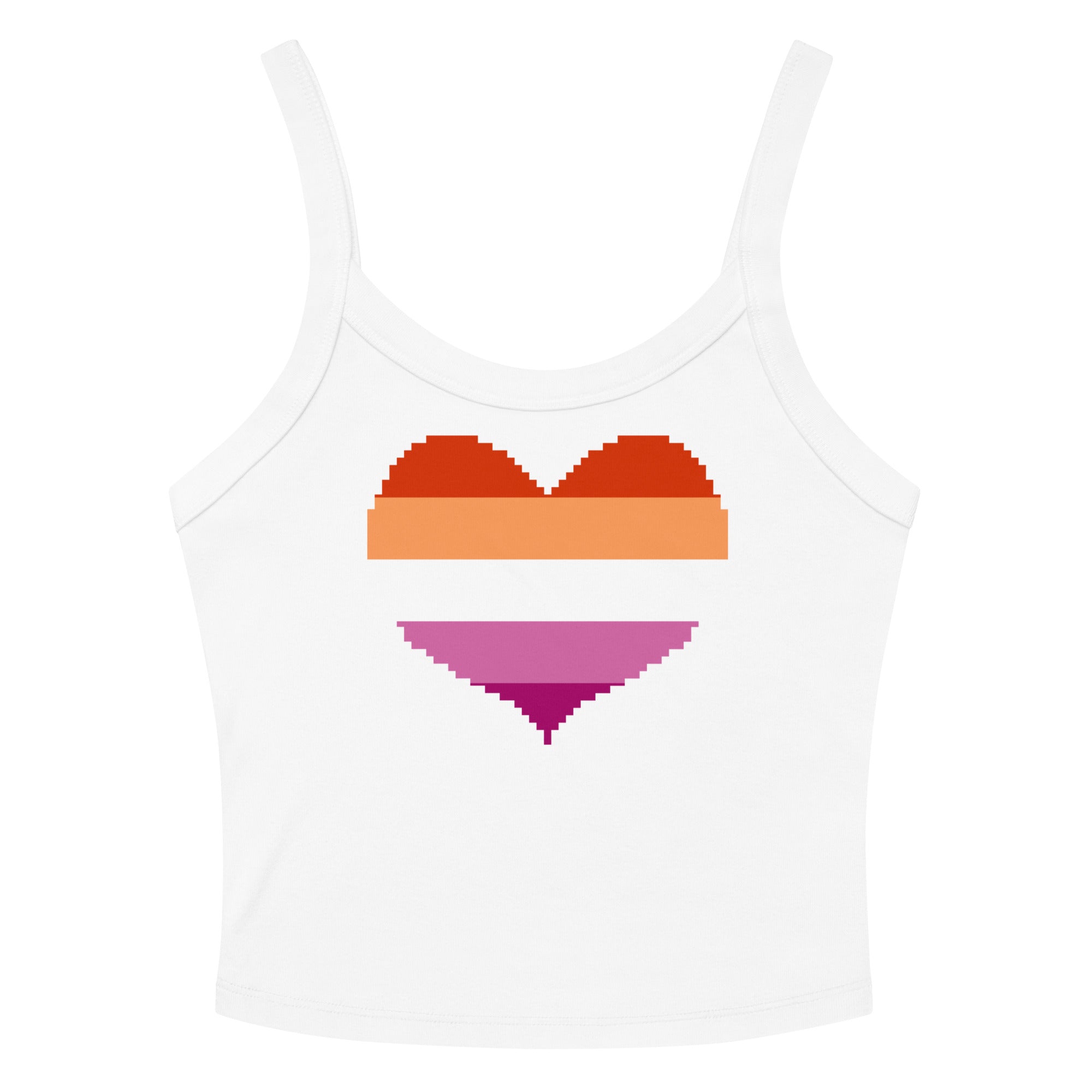 Lesbian Heart Scoop Neck Tank Top