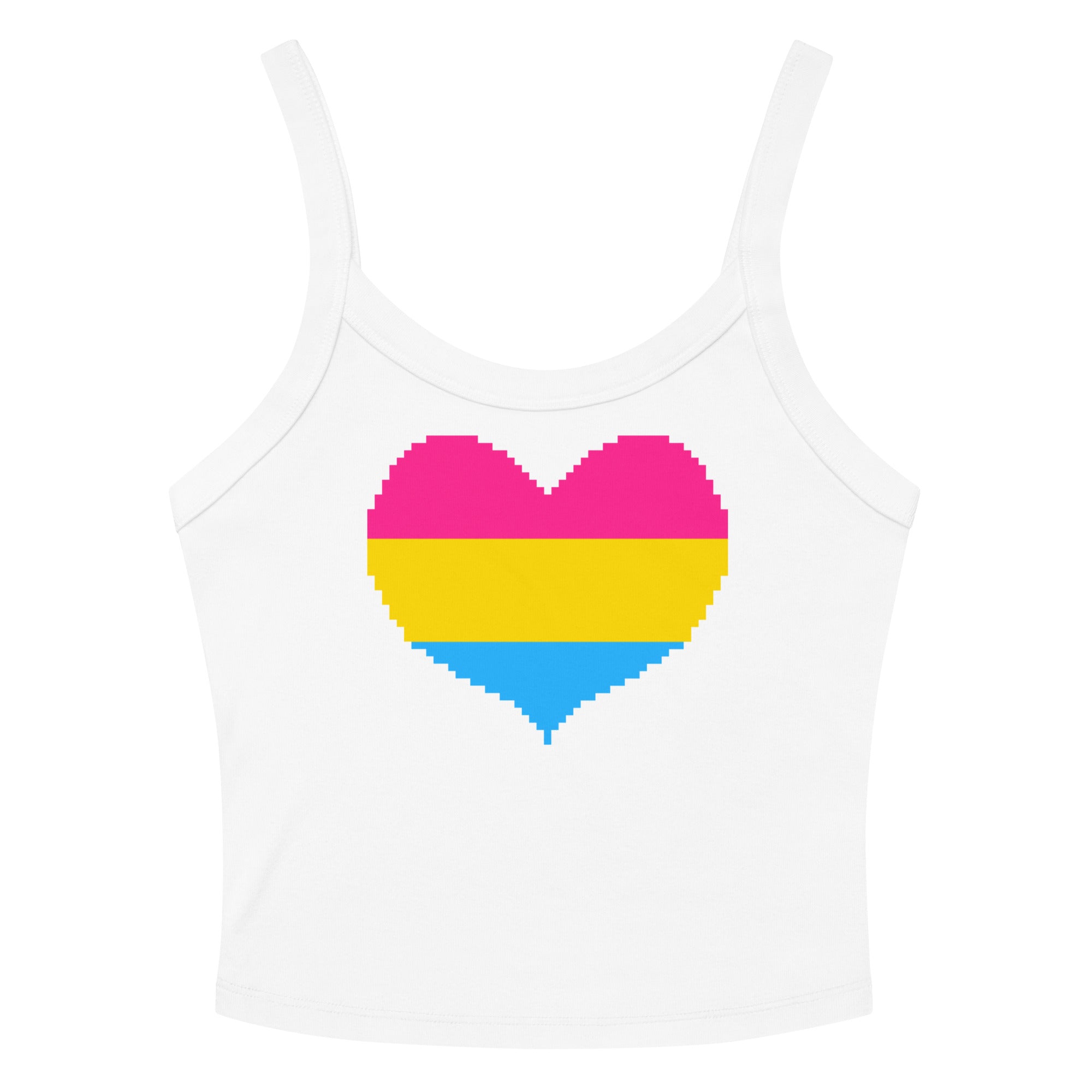 Pansexual Heart Scoop Neck Tank Top