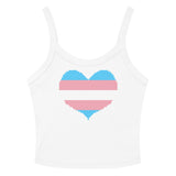 Transgender Heart Scoop Neck Tank Top