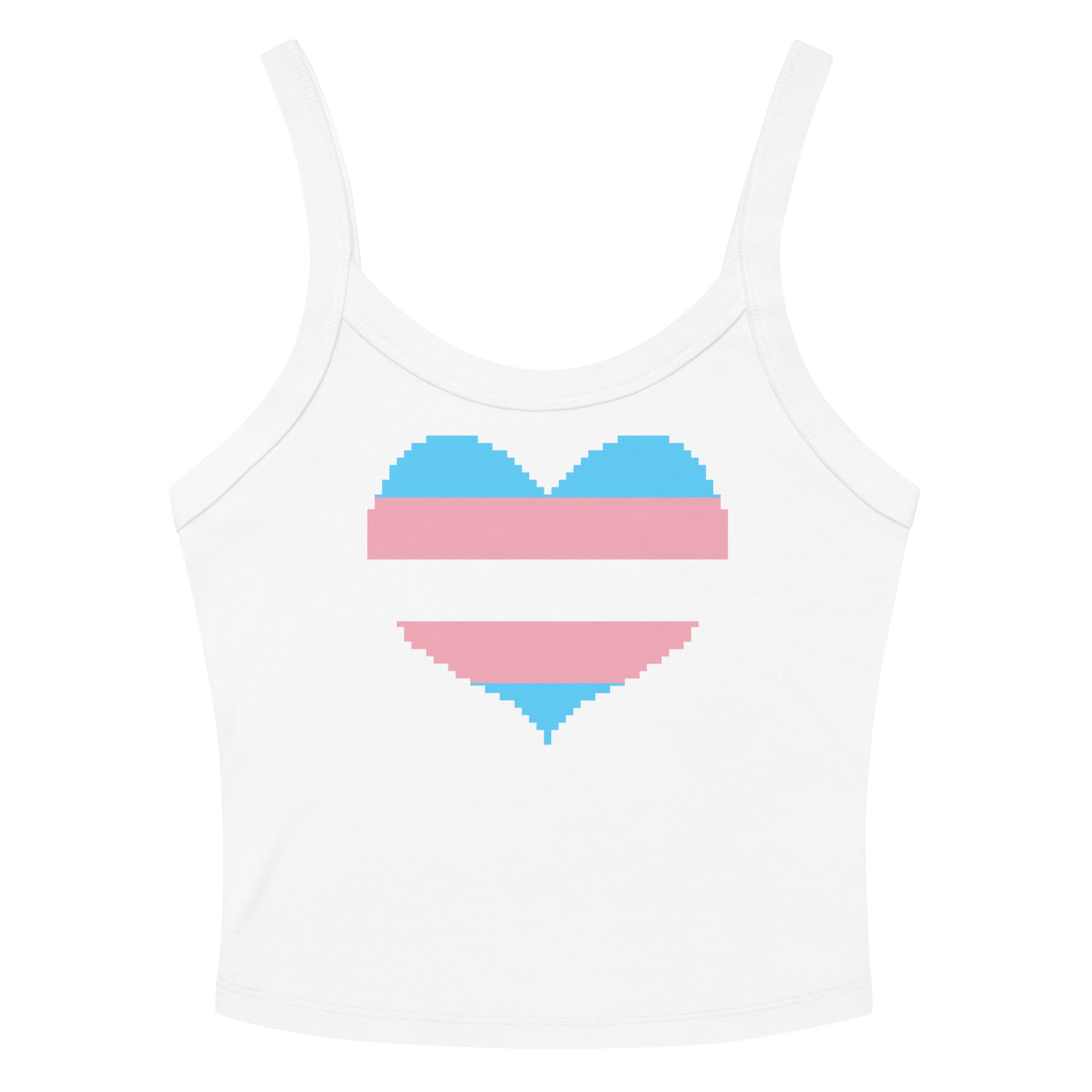 Transgender Heart Scoop Neck Tank Top