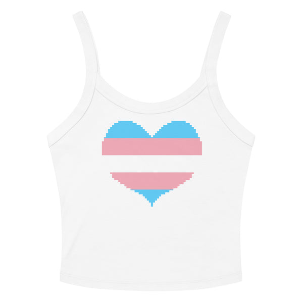 Transgender Heart Scoop Neck Tank Top