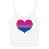 Bisexual Heart Scoop Neck Tank Top