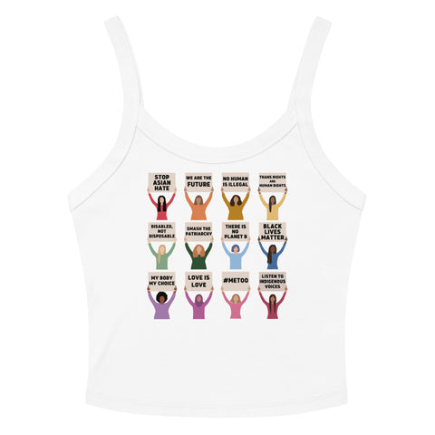 Global Protesting Women Scoop Neck Tank Top