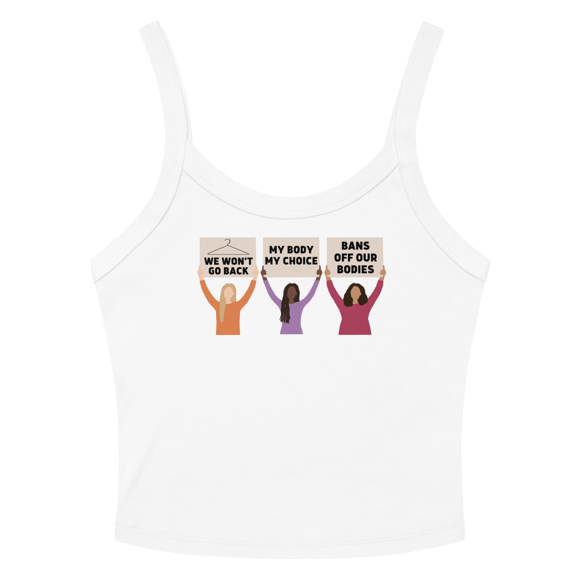 Pro-Choice Protest Scoop Neck Tank Top