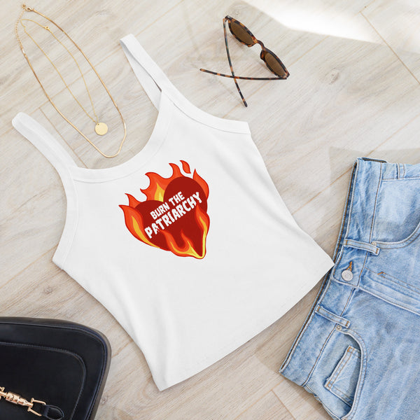 Burn The Patriarchy Scoop Neck Tank Top