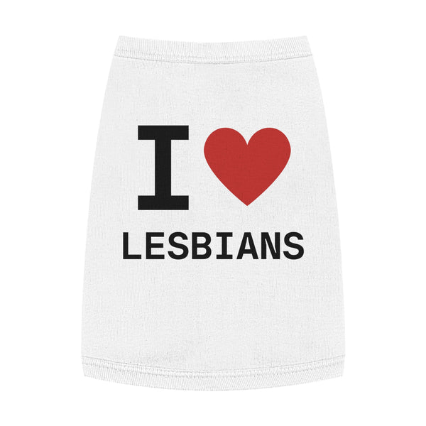 I heart Lesbians Pet Tank Top