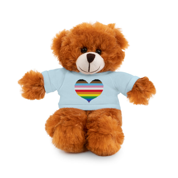 Inclusive Rainbow Pride Heart Stuffed Animals