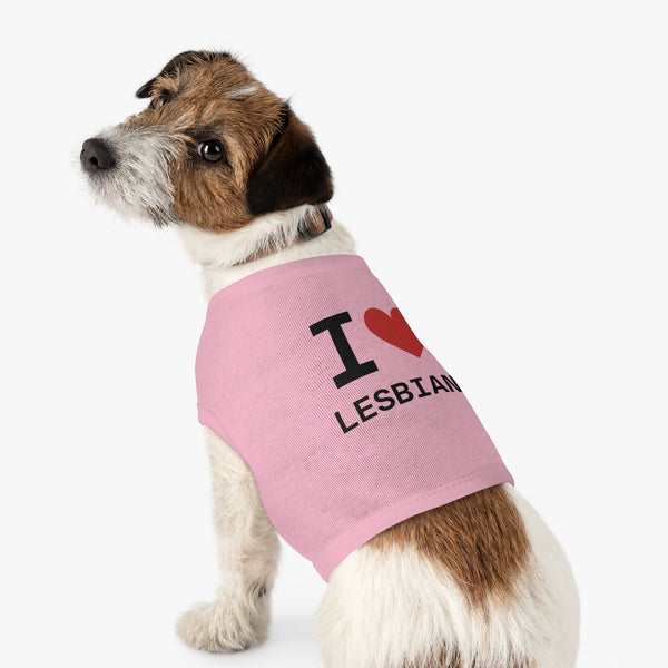 I heart Lesbians Pet Tank Top