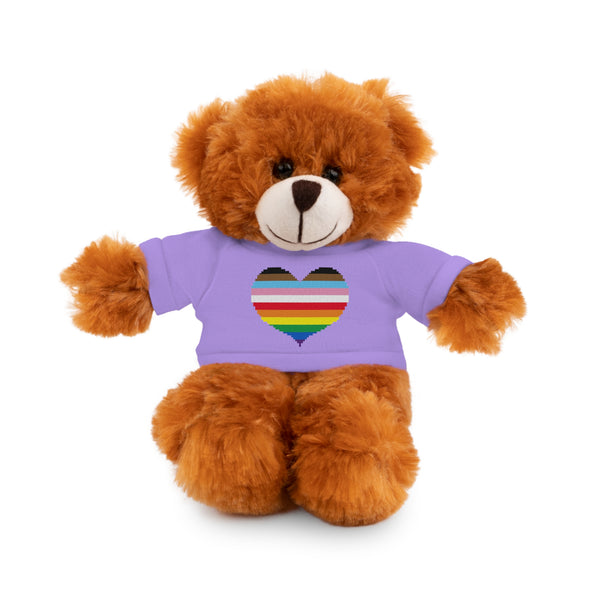 Inclusive Rainbow Pride Heart Stuffed Animals